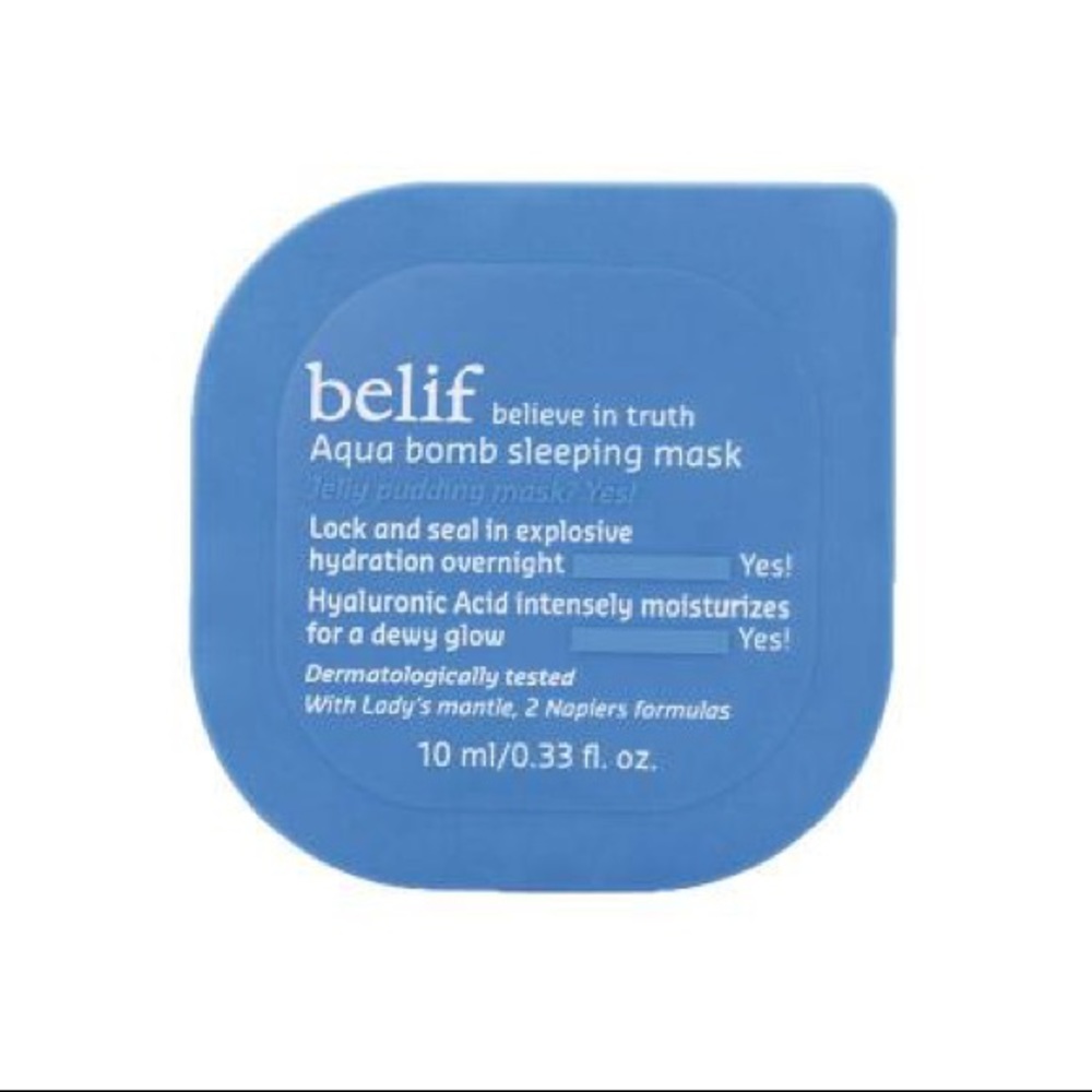 5/$25💜 Belif Aqua Bomb Sleeping Mask